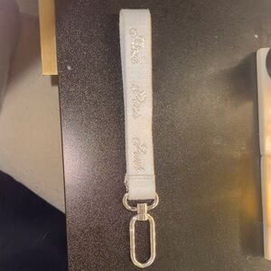Elegant White Keychain Accessory